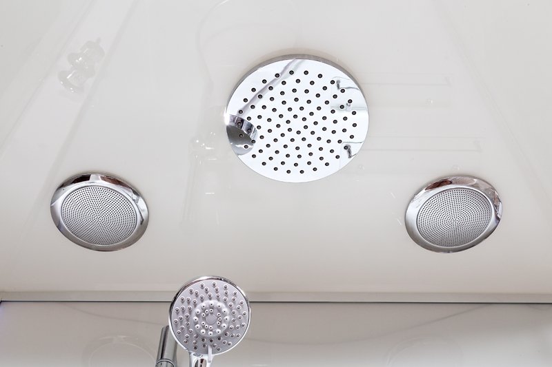 L 809 стандартная BLACK Душевая кабина DETO Серия L А102 R LED с кнопкой и гидромассажем - Вид №8