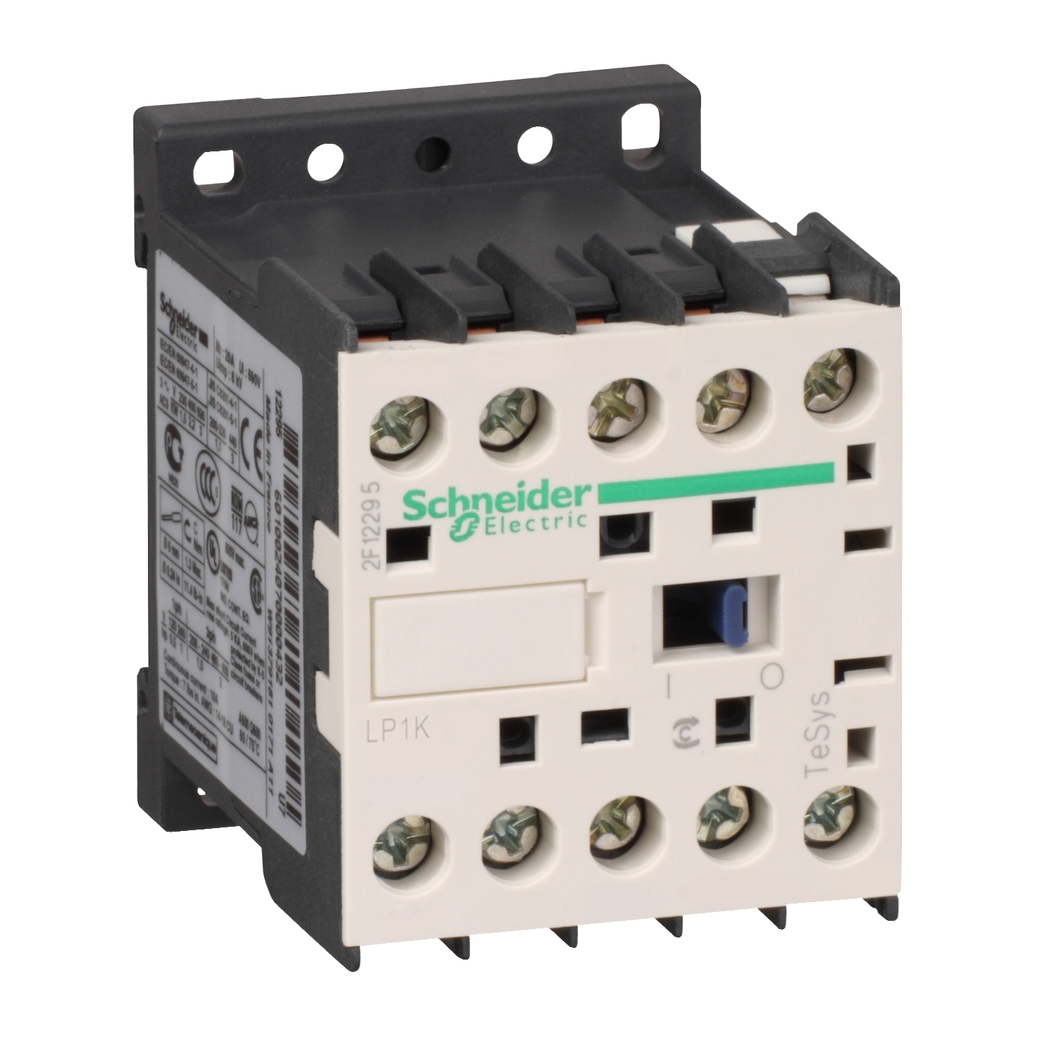 LP1K09008BD Контактор LP1K 4P 20А 400/24В DC 4кВт Schneider Electric TeSys 
