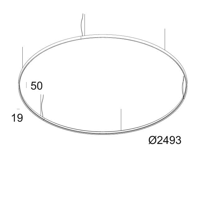 Металлический светодиодный подвесной светильник Deltalight Superloop ARCH-00090271 - Вид №5