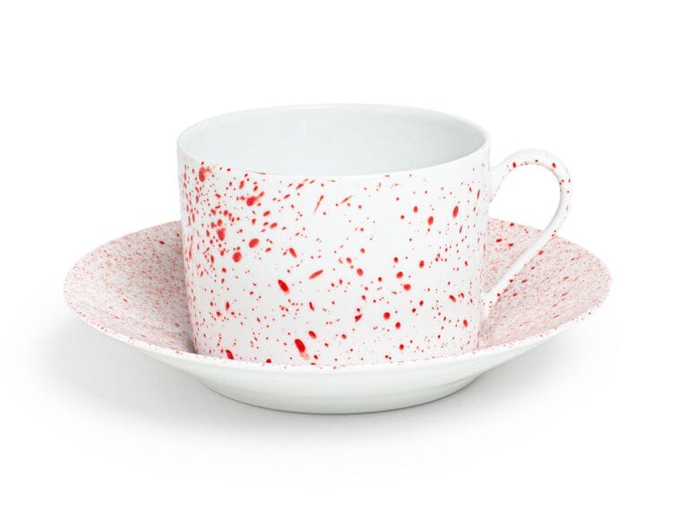 Фарфоровая чашка для завтрака с блюдцем Non Sans Raison Splash ARCH-00063556 - Вид №1