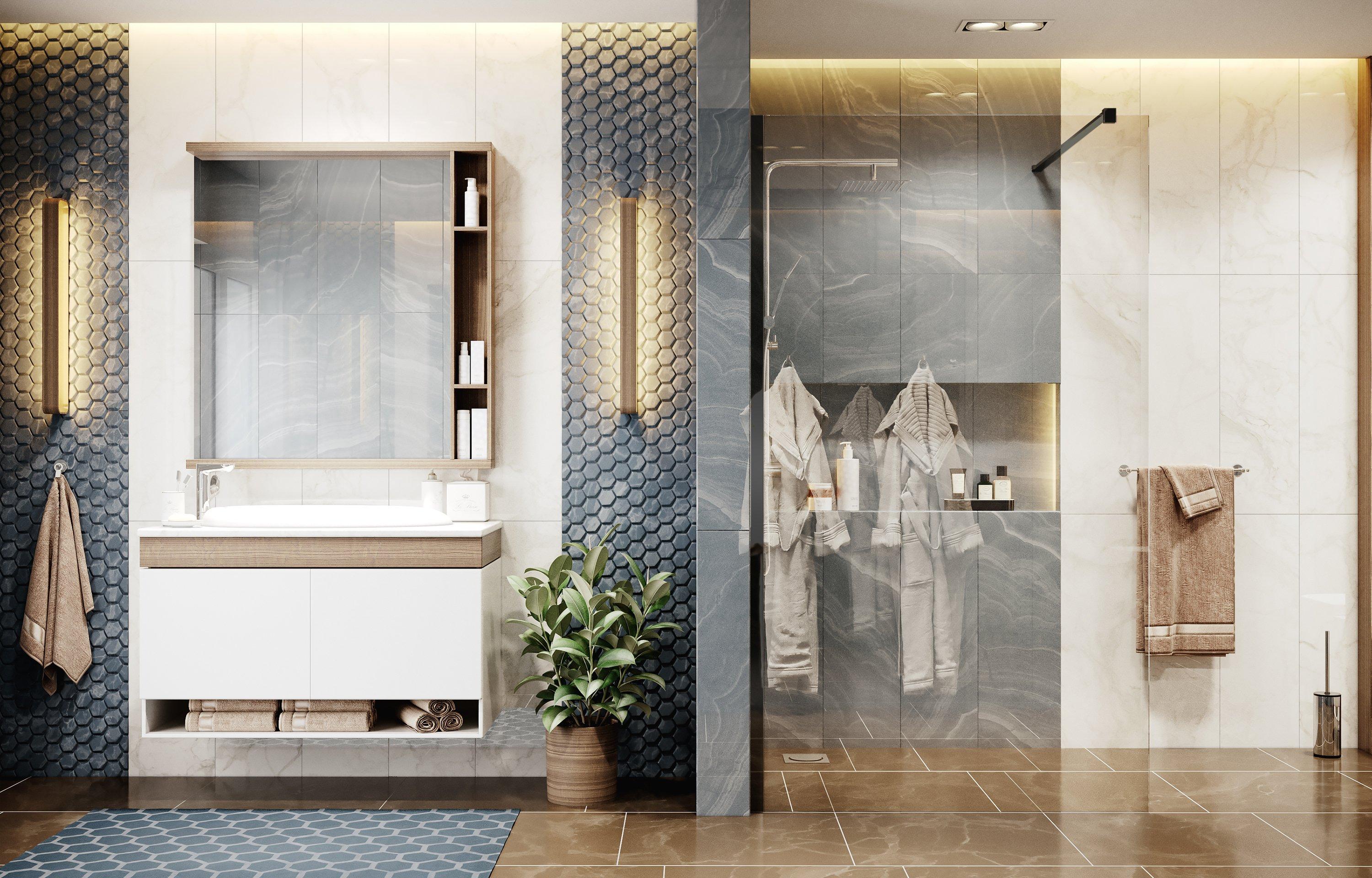 Душевая перегородка Ambassador Waik-in 15031110 (1000x2000), 1 место Walk-in - Вид №2