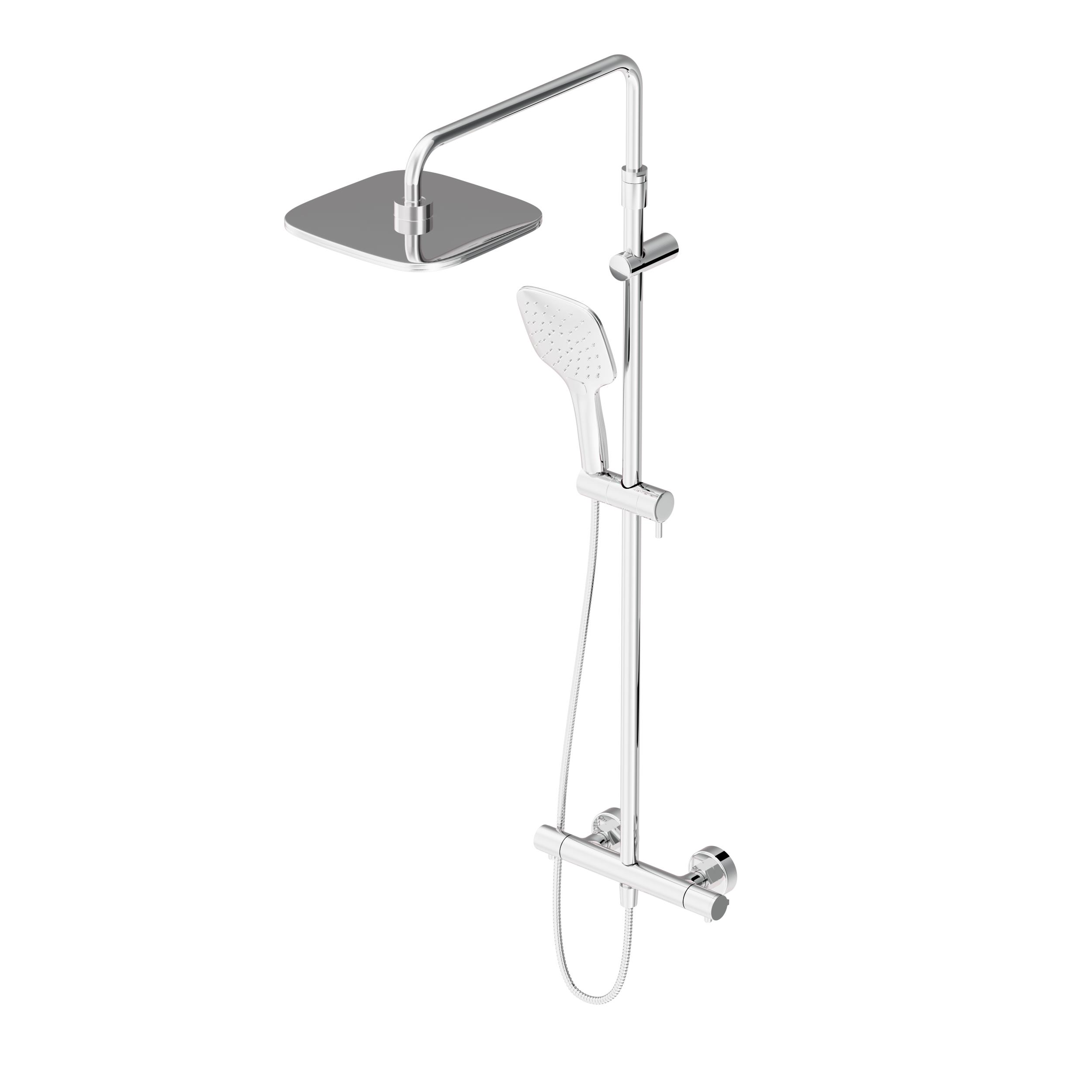 DX218092000 душевая система с ТМС для душа: верхний душ 230*230мм ручной душ 120мм 3 режим Damixa Option - Вид №4