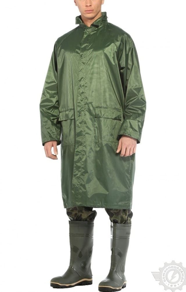 5042905 Плащ Альбатрос влагозащитный ЛАЙТ М РАСПРОДАЖА зеленый  Непромокаемая спецодежда  размер L 