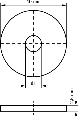 6537512 Монтажные профиля BIS Strut Шайбы нерж. монтаж в профиле Strut WALRAVEN  - Вид №1