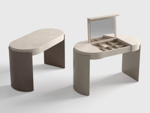 Туалетный столик с кожаным покрытием