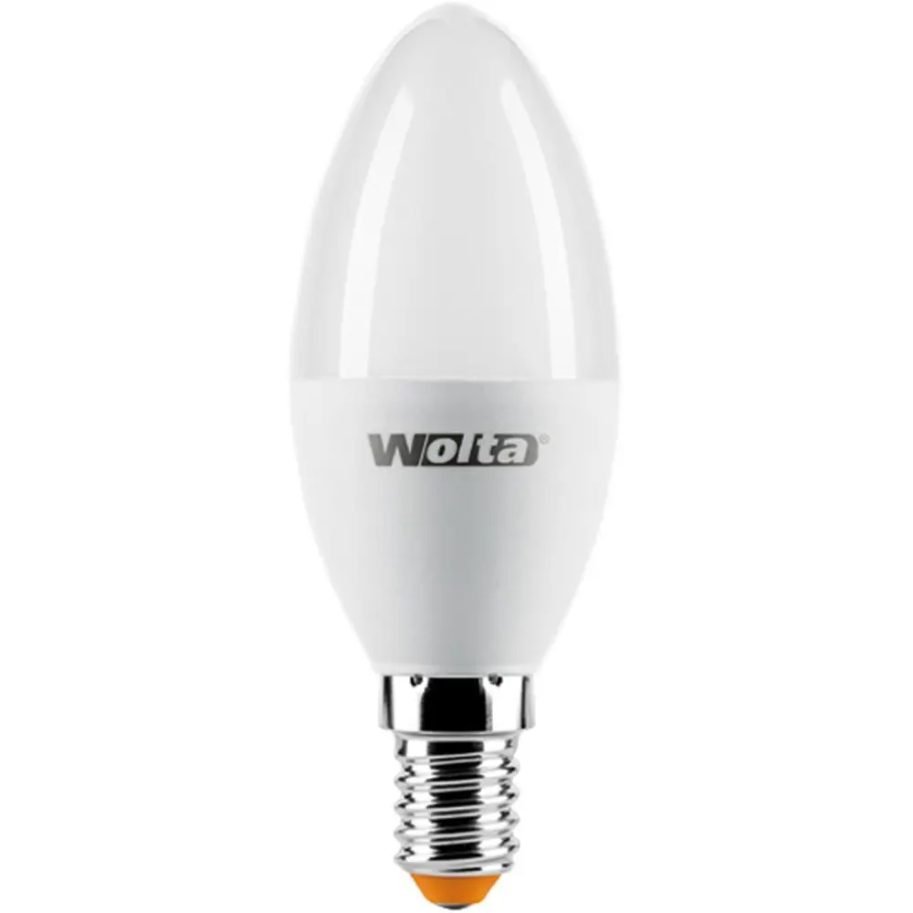 Лампа светодиодная Wolta свеча E14 5.5 Вт 500 Лм свет дневной STLM-2124211