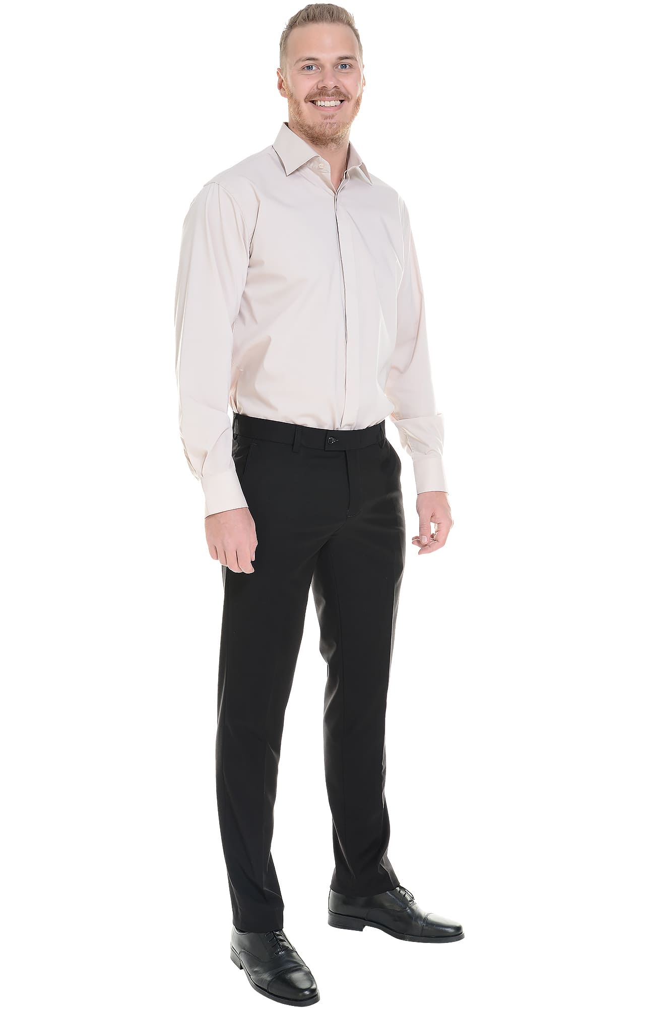 5030099 Рубашка мужская  beige El-Risto  Корпоративная одежда  размер 45/182-188  - Вид №3