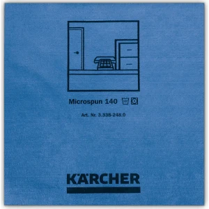 Салфетка для уборки Karcher Microspun микроволокно цвет синий 10 шт.