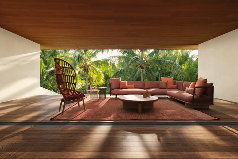 Тканевый модульный садовый диван Kettal сетка ARCH-00094376 - Вид №9