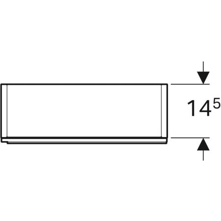 500.637.JK.2 Высокий шкафчик Geberit Acanto с одной дверью Geberit  - Вид №2