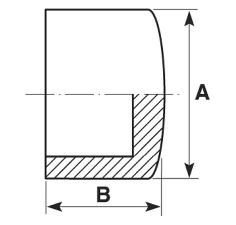 SANIT 72209601025 Заглушка, ABS, кратковременно  - Вид №1