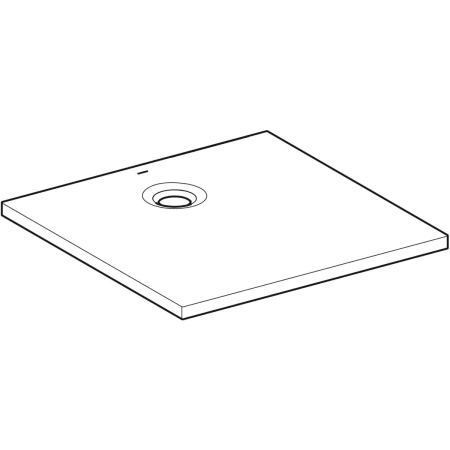 550.752.00.1 Квадратный душевой поддон Geberit Olona Geberit  - Вид №1