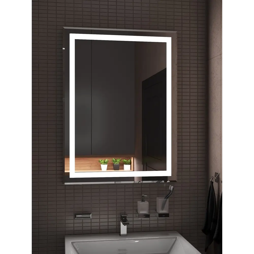Зеркало Santreyd с подсветкой для ванной и интерьера 50x70 см 89180042 Пронто STLM-0079568 - Вид №6