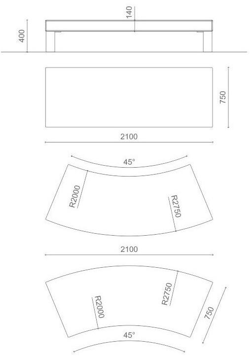 Metalco Изогнутая скамья sun-id-1396815 - Вид №3