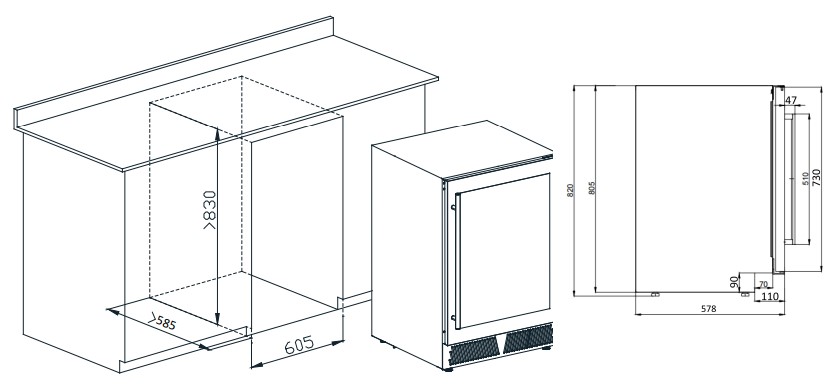 9940992 Винный шкаф Meyvel MV46PRO-KWT2 белый STDN-0004091 - Вид №3