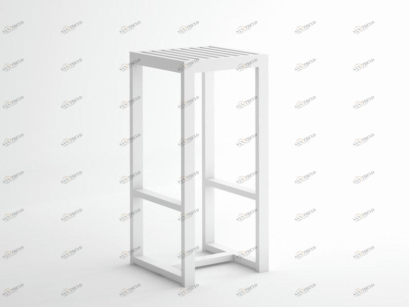 GANDIABLASCO Высокий барный стул из алюминия с подставкой для ног Dna sun-id-1409718