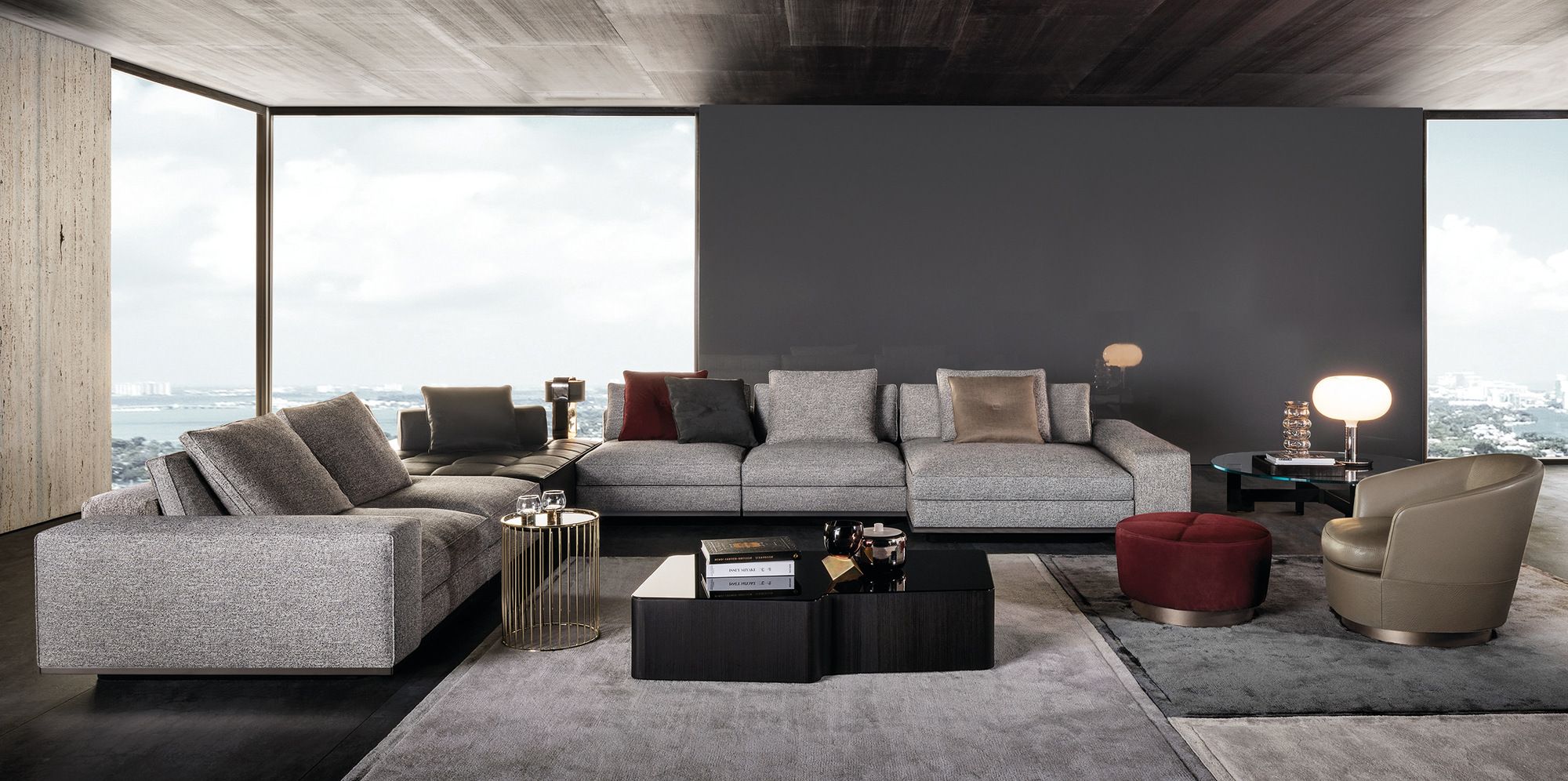Модульный тканевый диван Minotti ARCH-00049247 - Вид №9