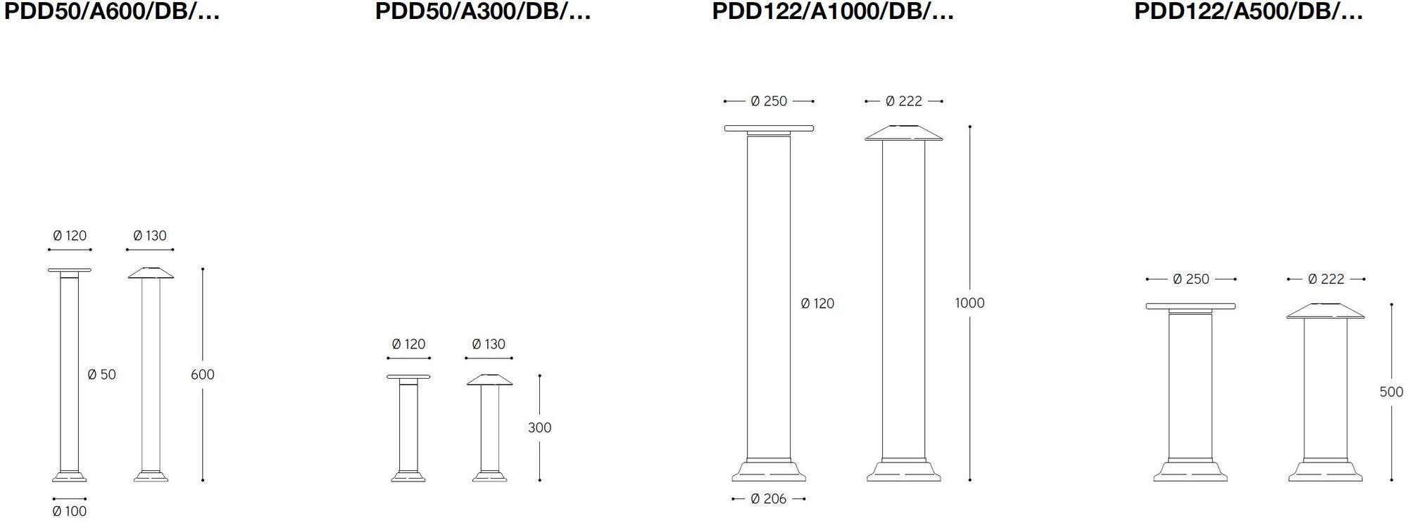 Aldo Bernardi Светодиодный столб из латуни Pasdedeux sun-id-1450723 - Вид №1
