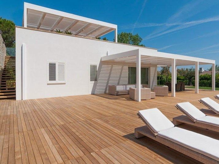 STUDIO 66 Настенная пергола из алюминия с регулируемыми жалюзи sun-id-1351963 - Вид №1