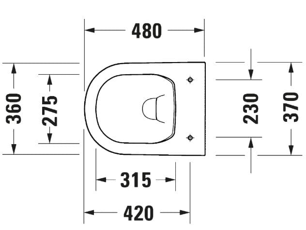 Керамический туалет без пола Duravit D-Code ARCH-00047694 - Вид №1