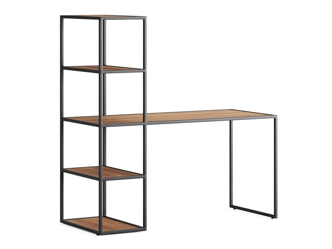 Деревянный прямоугольный стол с полками Ersa Odin ARCH-00092015