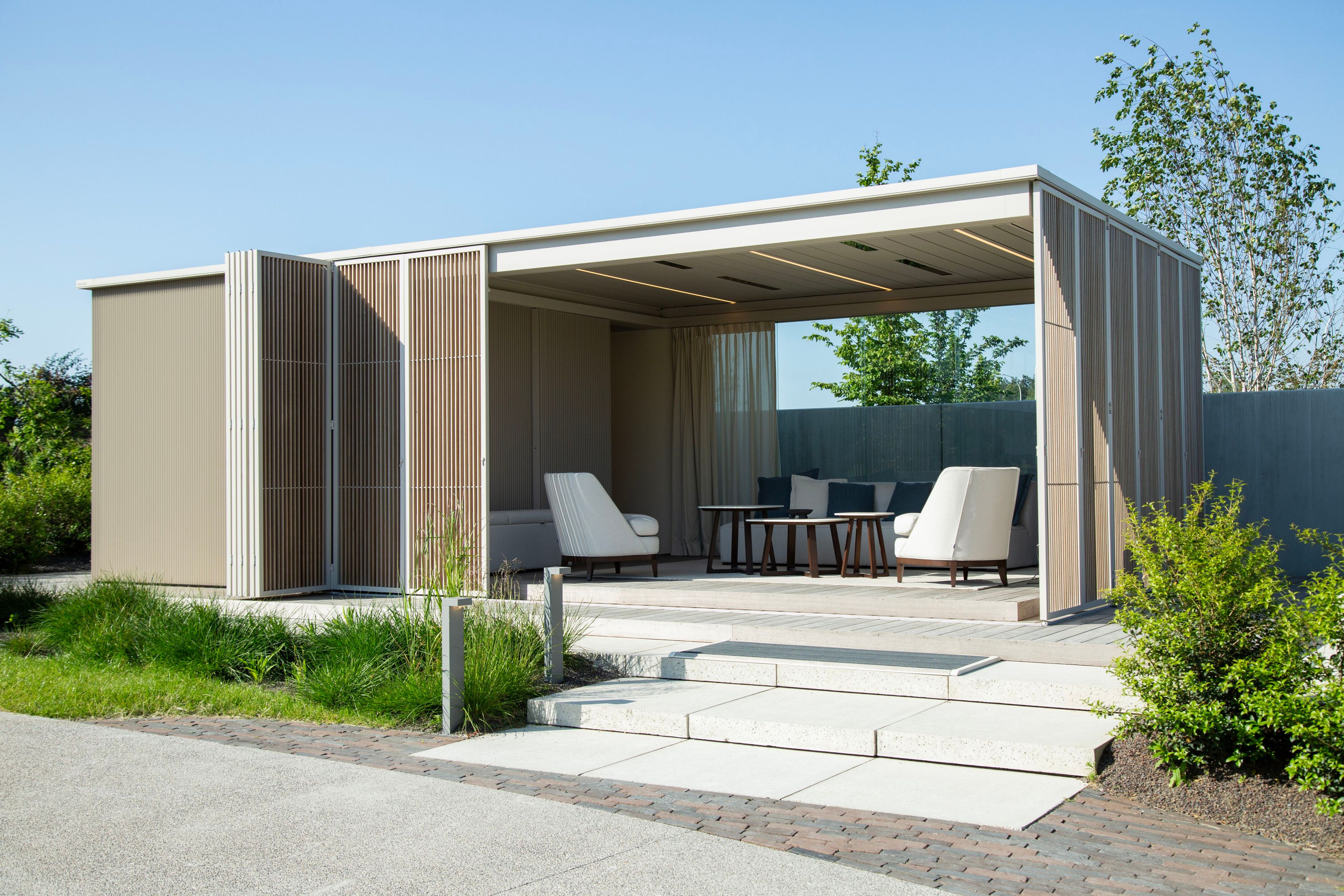 Биоклиматическая пергола из алюминия RENSON AMANI ARCH-00088100 - Вид №5