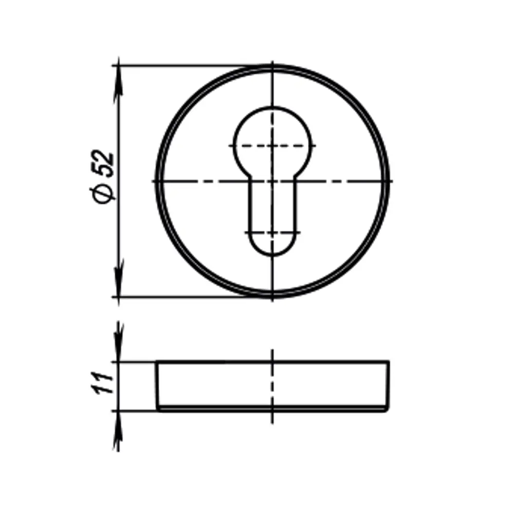Накладка под цилиндр Armadillo ET URB, ЦАМ, цвет античная бронза STLM-2122088 - Вид №2