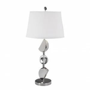 Настольная лампа BT-1026 от Delight Collection DELIGHT COLLECTION ИНТЕРЬЕРНЫЕ 244919 Белый;хром