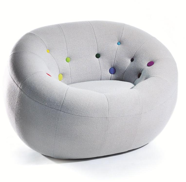 Deadgood Кресло с обивкой из ткани с подлокотниками Capsule C1 - Вид №1