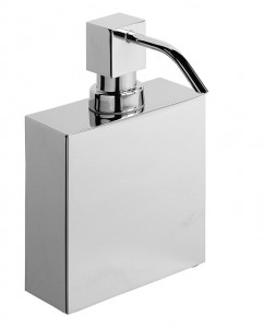 6240/MB-V6 Surya Metall, прямоугольный металлический дозатор с помпой V6, цвет черный матовый