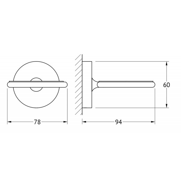 Держатель стакана/емкости для жидкого мыла Ellux ELEGANCE ELE 006 sun-id-561319 - Вид №1