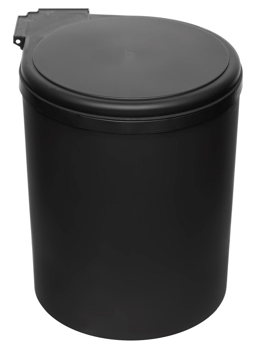 Ведро для мусора на дверцу шкафа Delta 350/13 Full Black NAVAKO 10267