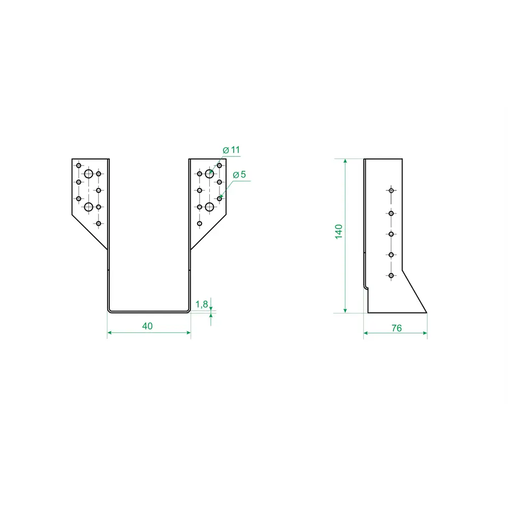 Santreyd Опора для балки раскрытая с усиленной фиксацией 84857896 STLM-0056292 - Вид №2