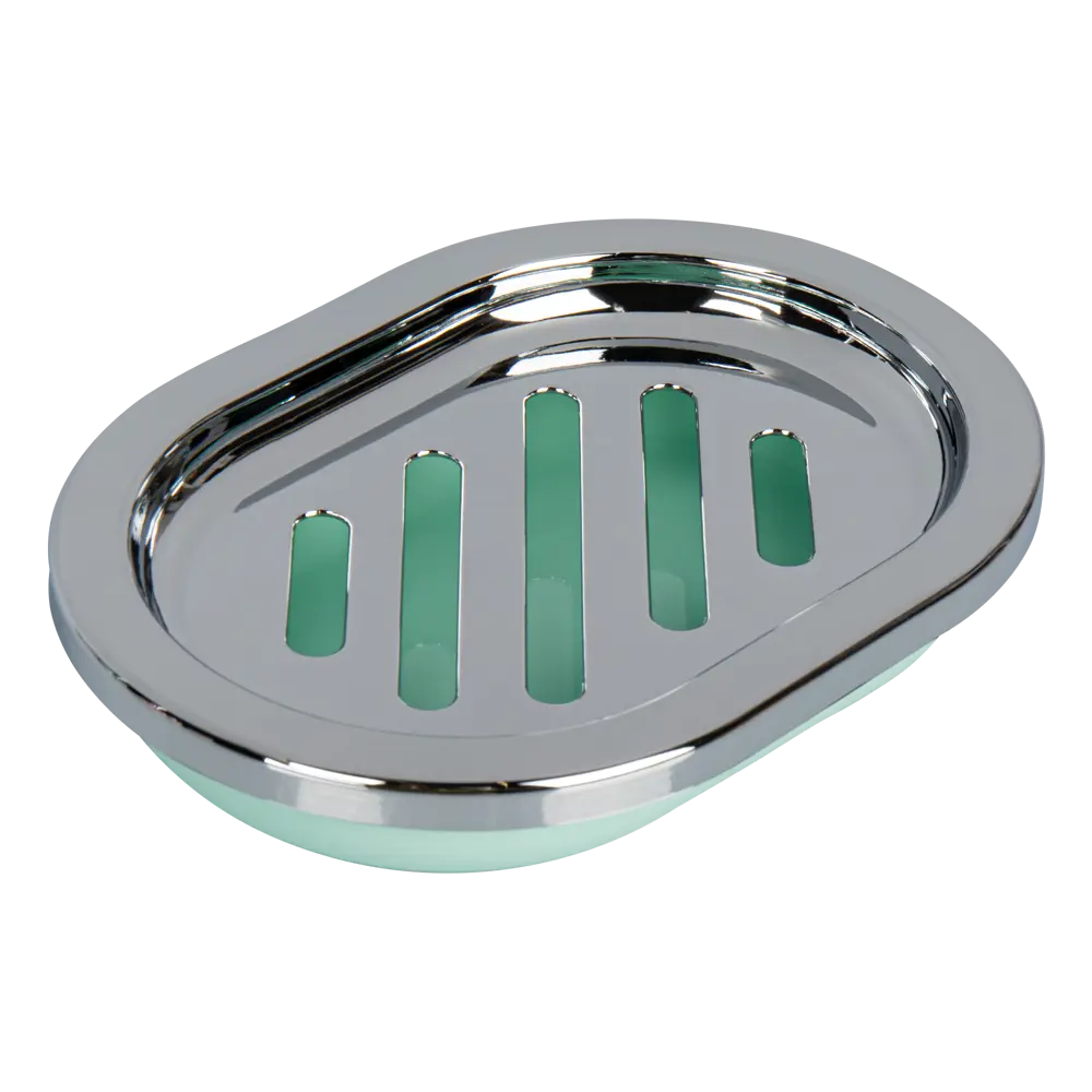 Мыльница Swensa Альма пластик цвет мятный STLM-2124514