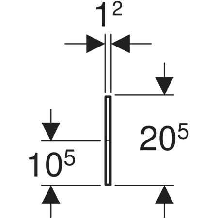 430010304 Фронтальная декоративная панель Geberit Bambini для детской раковины, для четырех смесителей для раковины, более низкая раковина слева Geberit  - Вид №2