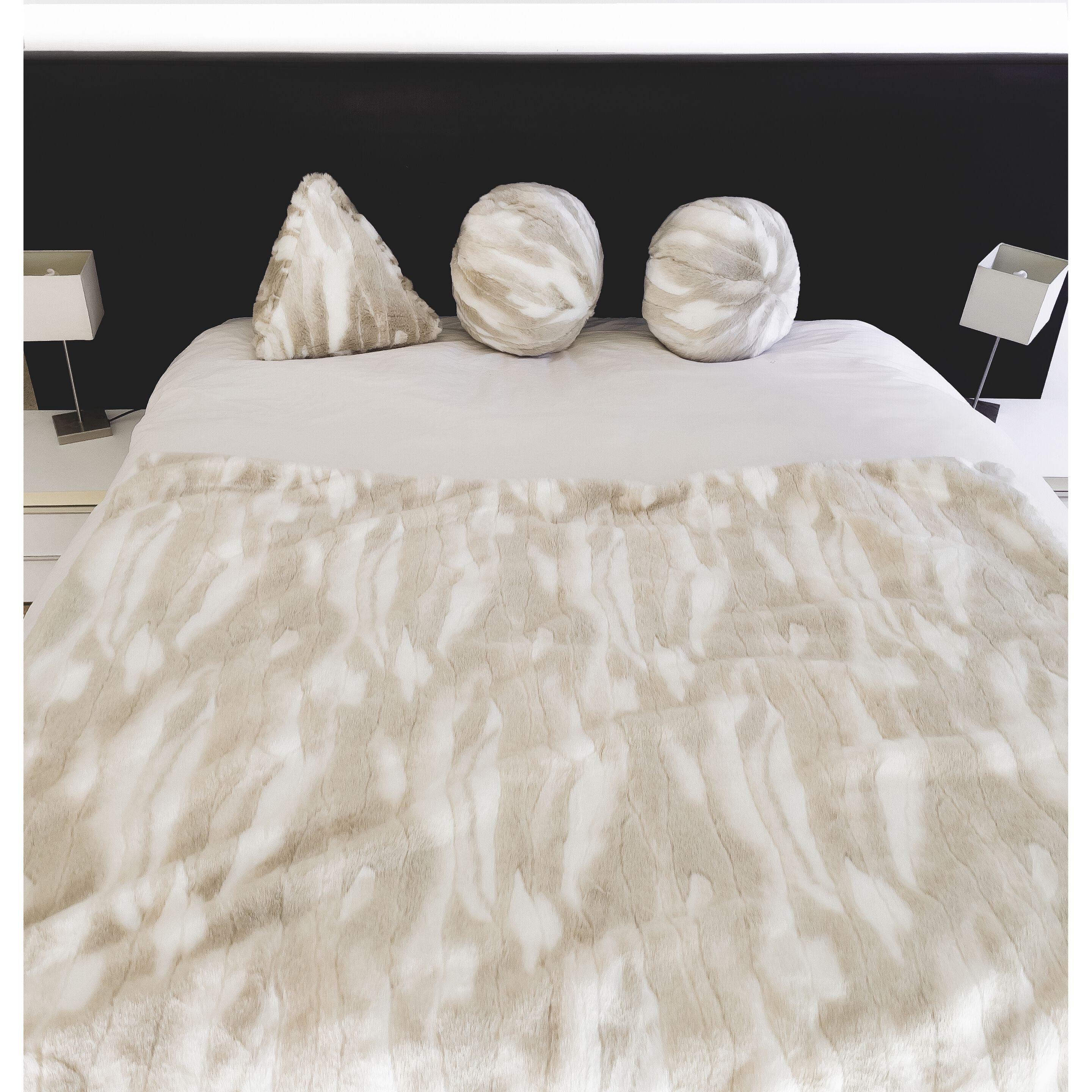 Квадратная подушка из искусственного меха MX HOME Megeve ARCH-00081241 - Вид №3