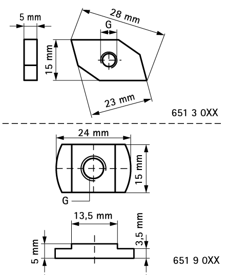 6513008 Монтажные профиля BIS Канальные гайки монтаж в профиле BIS RapidRail® WALRAVEN  - Вид №1