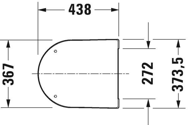 0020112600 Крышка сиденье для унитаза Duravit ME BY STARCK - Вид №1
