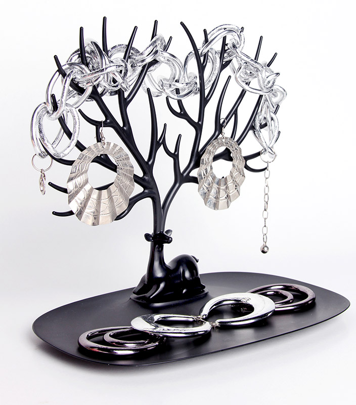 Декоративный органайзер для украшений deer малый черный QUALY  253181 Черный  - Вид №2