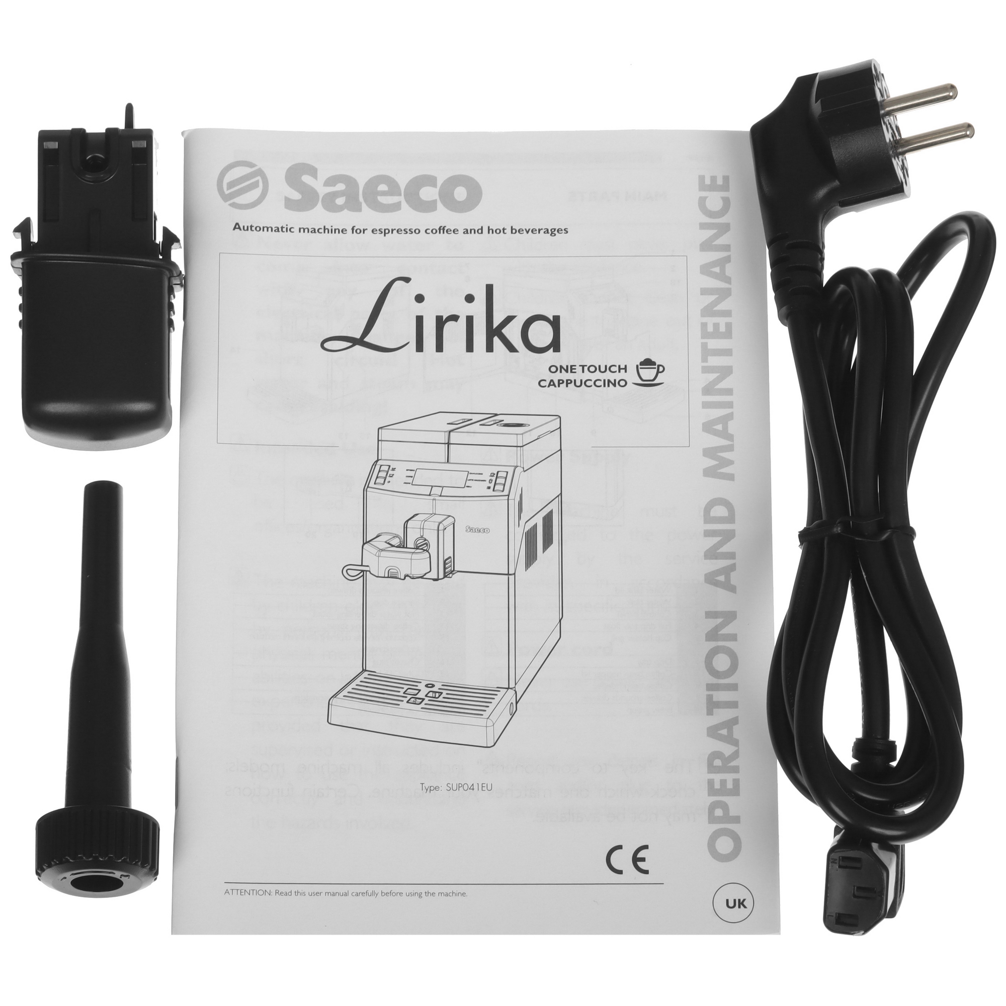 5495587 Кофемашина автоматическая Saeco Lirika One Touch Cappuccino черный STDN-0066202 - Вид №8