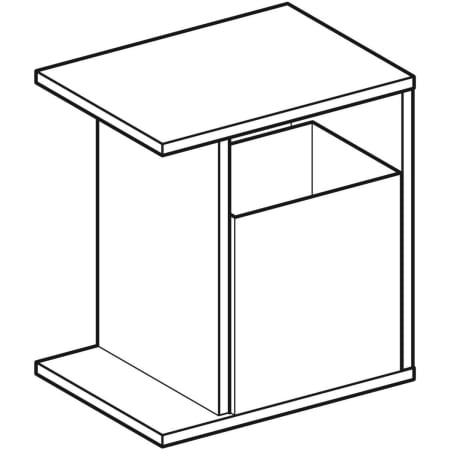 840137000 Шкафчик Geberit iCon с многофункциональным ящиком Geberit  - Вид №8