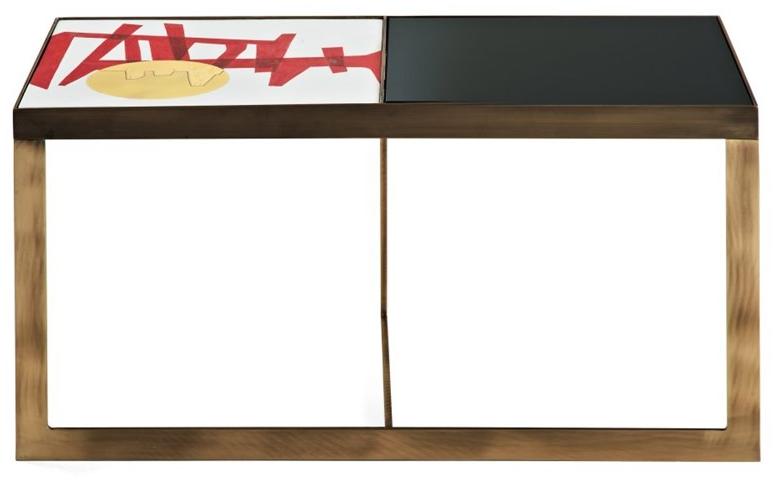 MARIONI Низкий прямоугольный журнальный столик Carousel 02872 - Вид №1