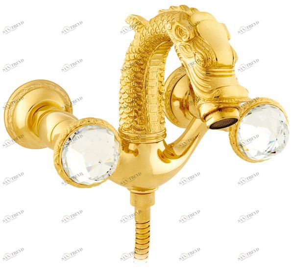 Bronces Mestre Смеситель для ванны на 2 отверстия с кристаллами swarovski® Dragon sun-id-1468088