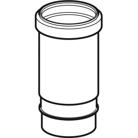 368.700.16.1 Компенсаторная муфта с упором для хомута Geberit PE Geberit  - Вид №1