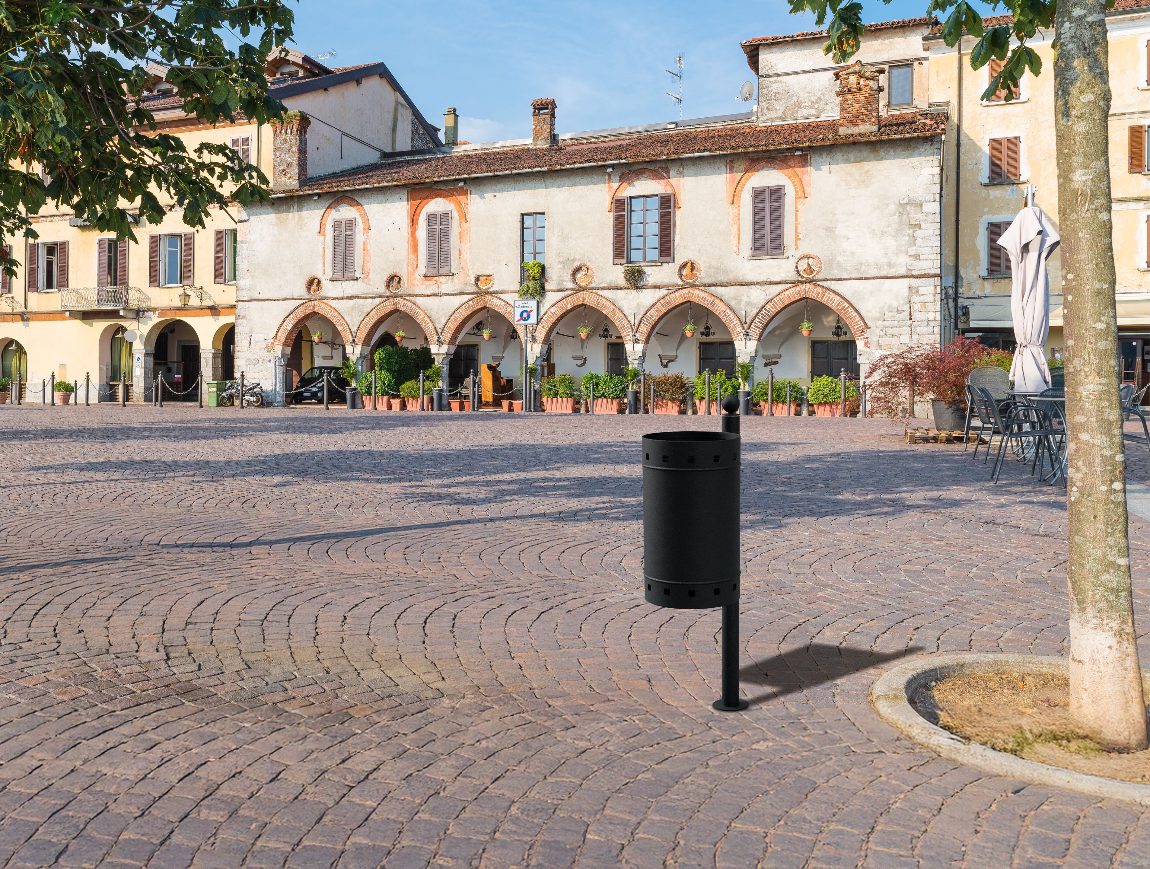 Наружная стальная стойка для мусора Studio Città парк ARCH-00057990