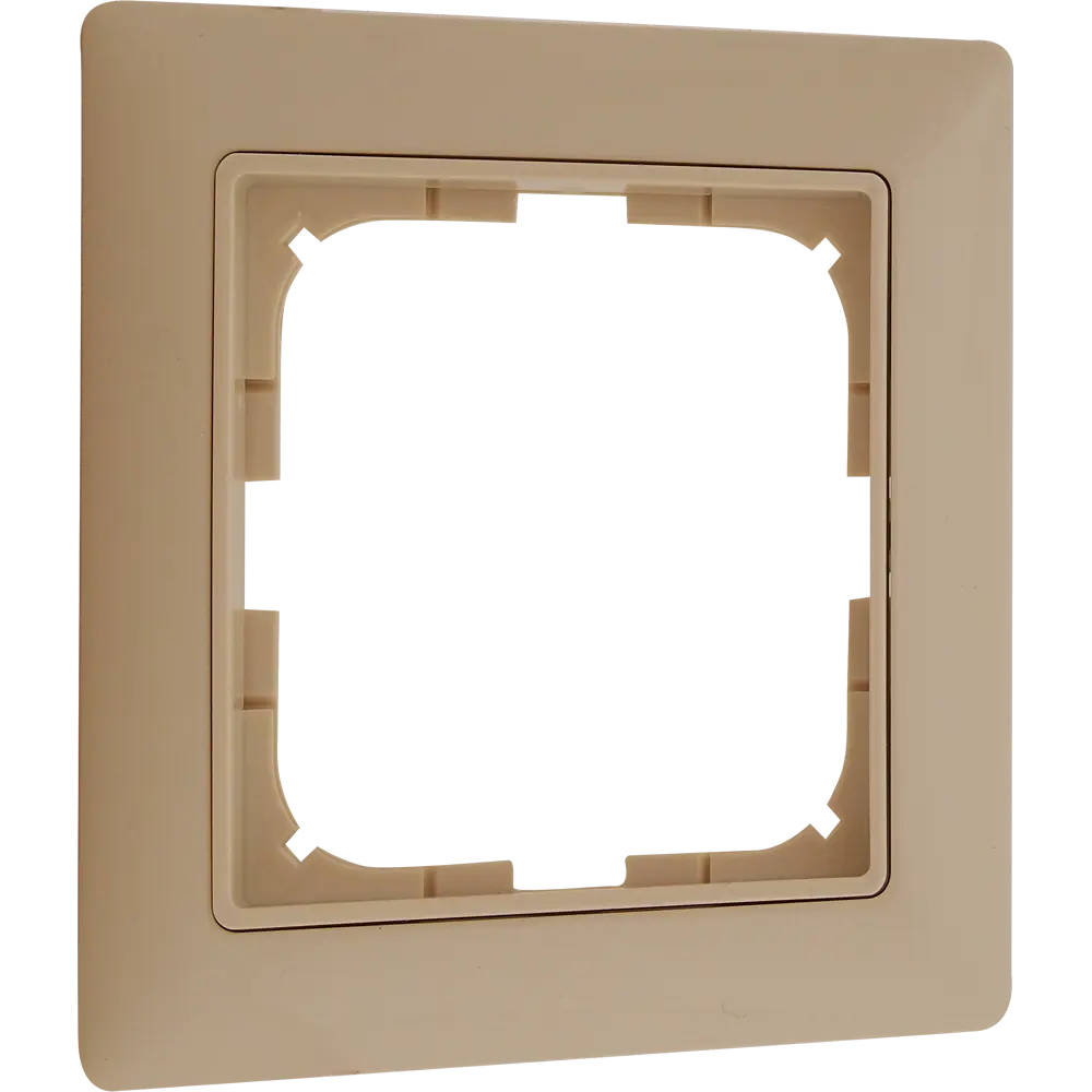 Рамка для розеток и выключателей ABB Basic55 1 пост, цвет бежевый Basic 55 STLM-2010432 - Вид №2