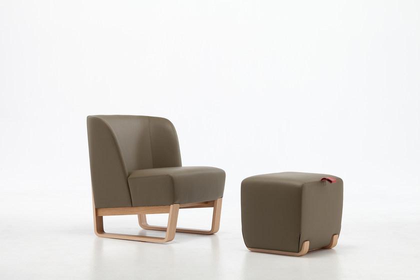 Very Wood Кожаное кресло-санки Skid sun-id-1366635 - Вид №2