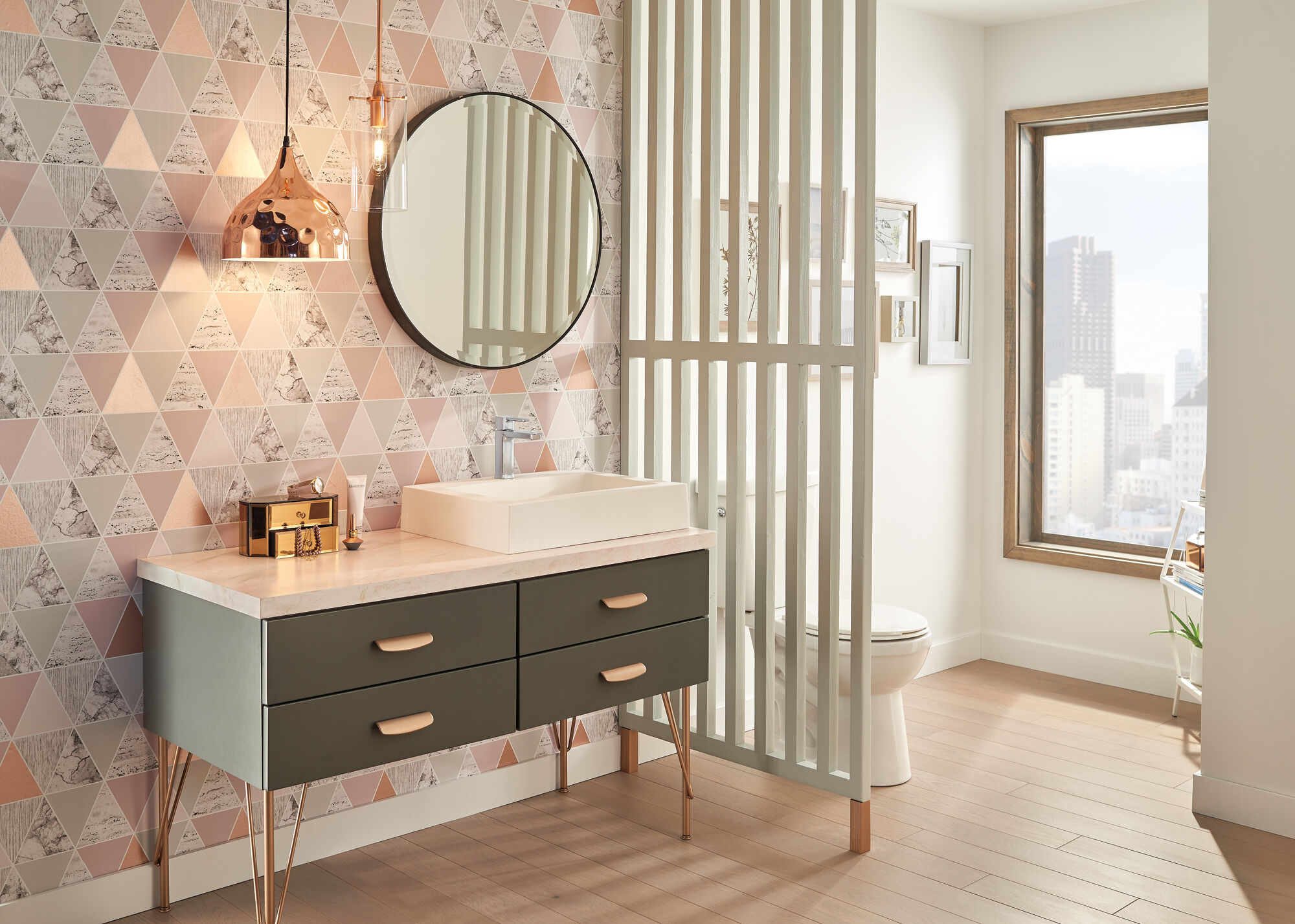 Смеситель для ванной Project-Pack с одной ручкой Delta Faucet MODERN 581LF-PP - Вид №10