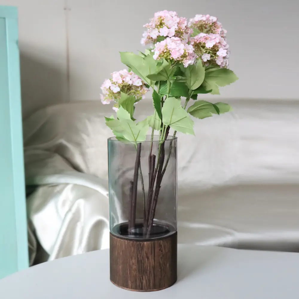 Ваза Santreyd Tina — прозрачно-серая стеклянная элегантность для интерьера 87908772 STLM-1440660