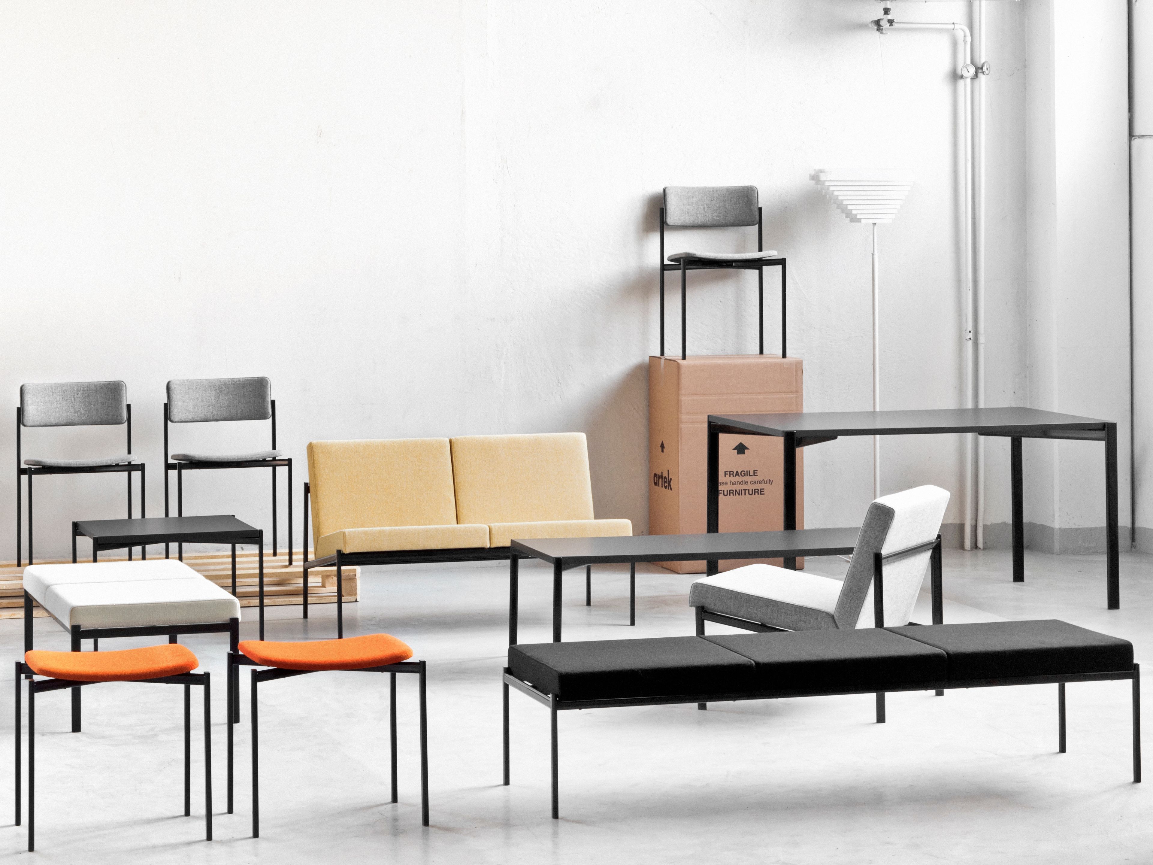 Мягкая скамейка из ткани Artek Kiki ARCH-00026373 - Вид №1